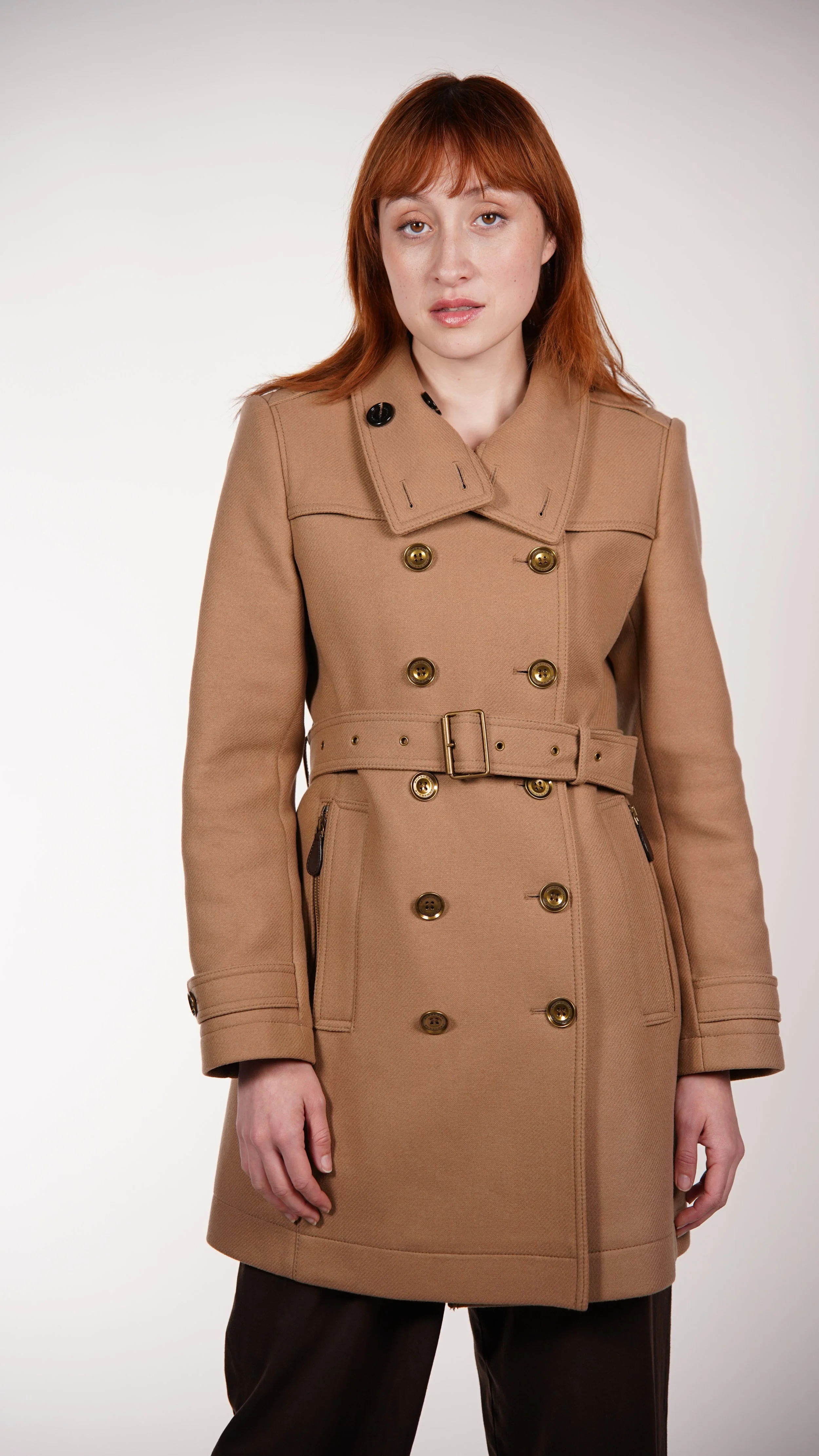 Burberry Woolen Cashmere Coat — Check It Vintage